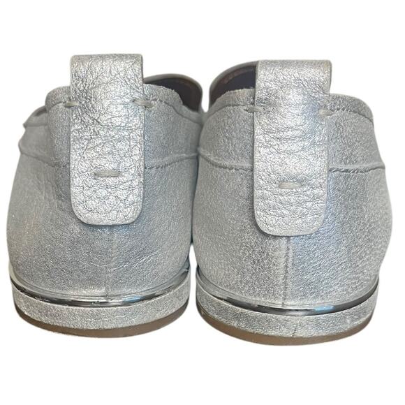FRANCO SARTO Bisma Metallic Silver Loafers with Tassels Women's Size 7.5 - Picture 5 of 9